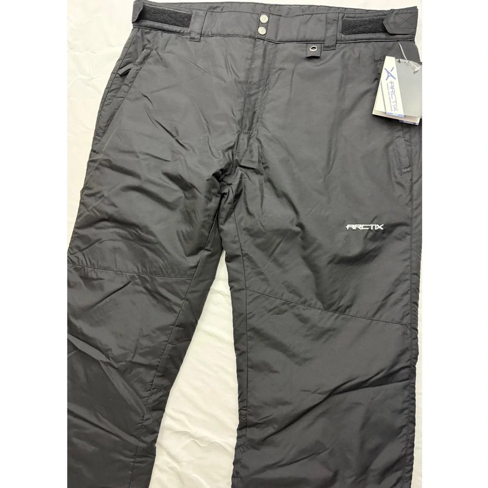 Arctix Mens Essential Insulated Snow Pants Black XL Regular Fit Ski Snowboard